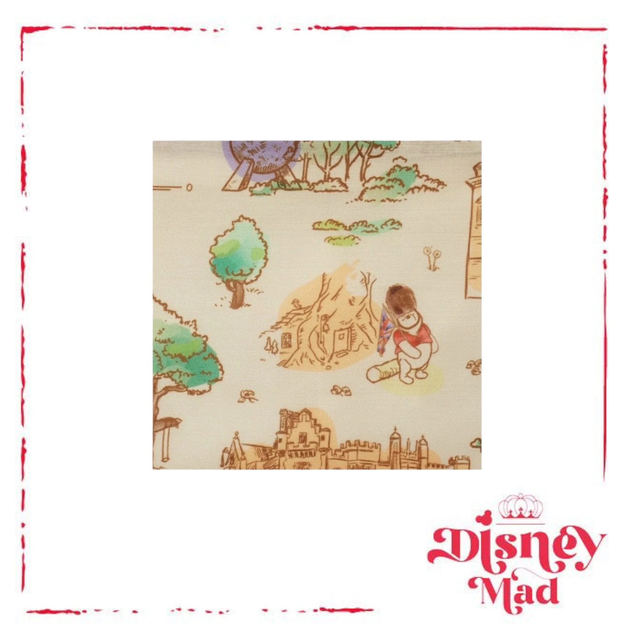 Disney Parks Epcot United Kingdom Winnie the Pooh and Piglet Classic Pouch - Image 3