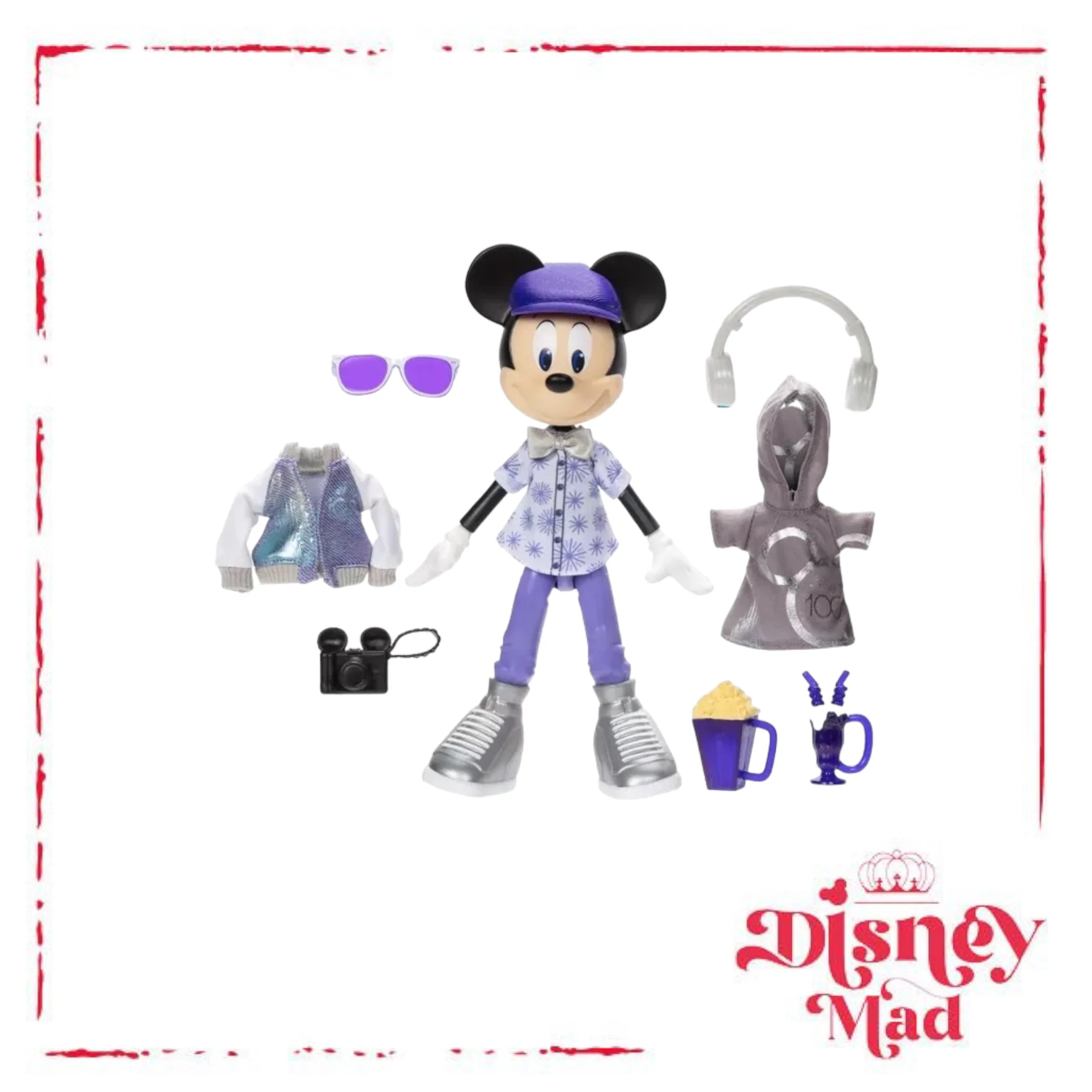 Mickey Mouse Platinum Celebration Doll and Accessories Set – Disney100 * Box Damage - Image 6